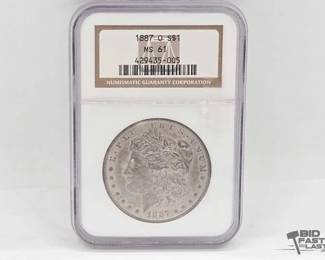 1426 1887 New Orleans Morgan Silver Dollar