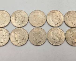 1804 10 1928 Silver Peace Dollars