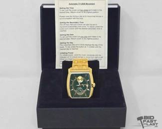 702 Eberle Louvre Automatic Dual Time Mens Watch with Box