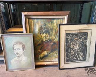 3082 3 Framed Artworks