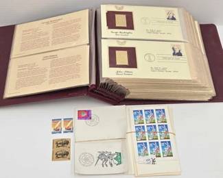 2324 Golden Replicas 1986 United States President Stamps U.S. Stamps