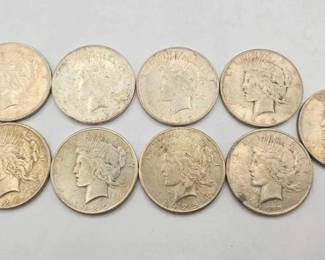 1790 9 1924 Silver Peace Dollars
