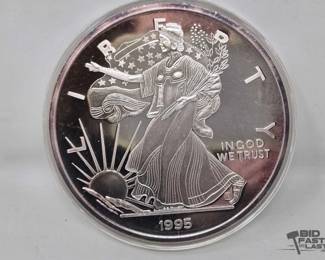 2006 1995 Silver Eagle One Troy Pound .999 Fine Silver with Certificate of Authenticity