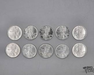2082 10 Silver Eagle 1 Troy Oz Coins