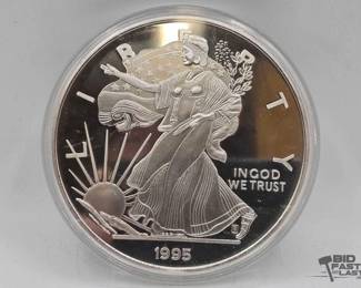 2014 1995 Silver Eagle One Troy Pound .999 Fine Silver with Certificate of Authenticity
