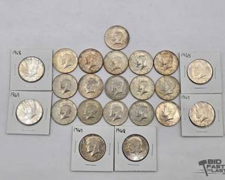 1892 22 Kennedy Half Dollars