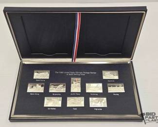 2304 1980 Silver United States Olympic Postage Stamps