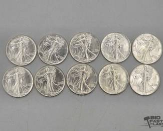 2086 10 Silver Eagle 1 Troy Oz Coins