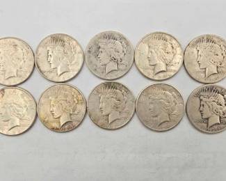 1786 10 1924 Silver Peace Dollars