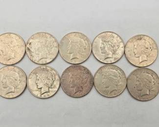 1784 10 1923 Silver Peace Dollars