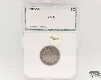1440 1912 San Francisco Liberty Head V Nickle