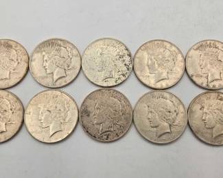 1796 10 1926 Silver Peace Dollars