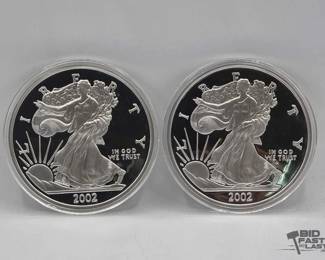 2040 2 Half Pound Silver Eagle .999 Fine Silver Coins with CoA