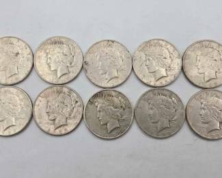 1780 10 1923 Silver Peace Dollars