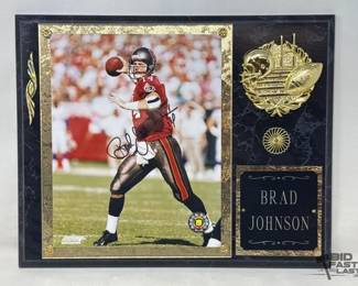 2516 Autographed Brad Johnson Plaque