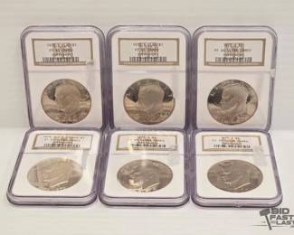 1924 6 Eisenhower Dollar Coins