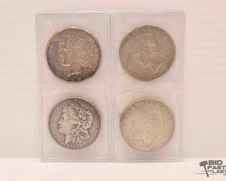 1660 4 1921 1923 Morgan Silver Dollars