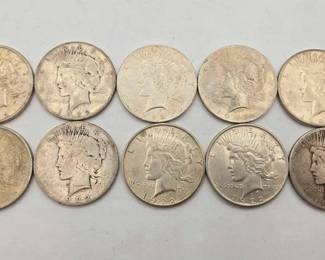 1718 10 1922 Peace Silver Dollar