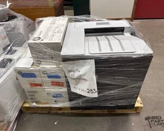 2832 HP LaserJet Enterprise M750 Printer with Toner Cartridges