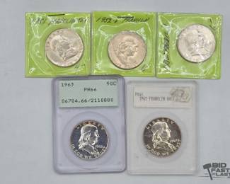 1868 5 Silver Franklin Half Dollar