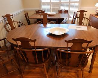 Vintage Drexel Table with Captains Chairs