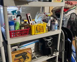 Cleaning supplies and lanterns and more miscellaneous