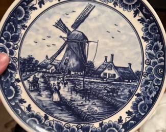 Delft windmill plate