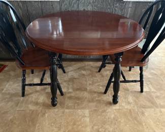 Drop Leaf Table and 2 chairs.  $150