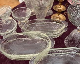 1970s era glass ice cream dishes