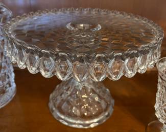 Fostoria cake plate