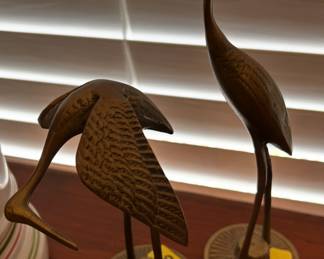 Brass herons