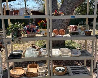 plastic shelving, misc