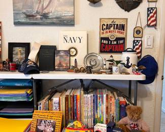 Navy memorabilia,  nautical, kids books