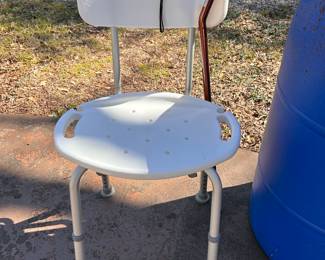 shower chair and adjustable cane