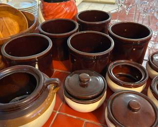 cheese crocks, pottery