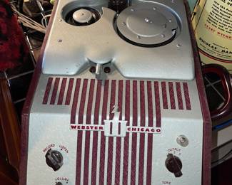 Webster Chicago reel to reel recorder in case 