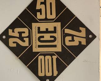 Ice delivery sign 
