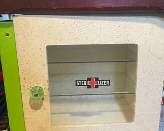 Vintage sterilizing cabinet

