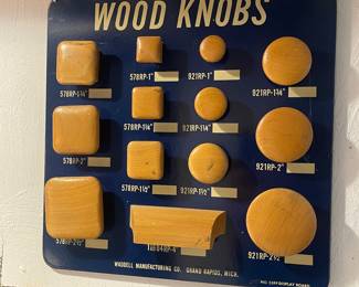 Unique wood knob display 