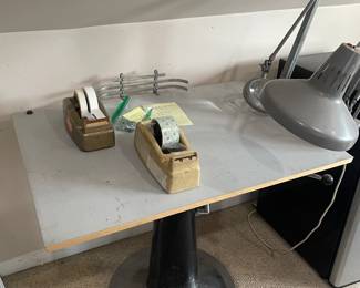 Drawing / work table with attached light and magnifier! 