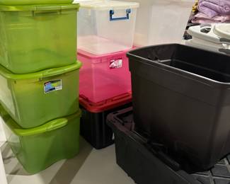 PLASTIC STORAGE TUBS