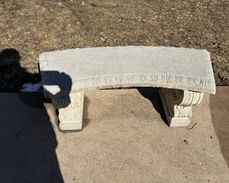 ANOTHER CEMENT BENCH