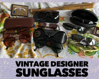 Vintage Designer Sunglasses: Oakley, Ray-Ban, Maui Jim, Ralph Lauren, Ellen Tracy, Serengeti, Scoop HG & Gatorz
