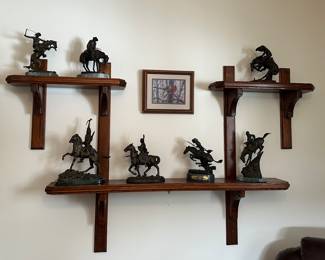 The New England Collectors Society- James Earle Fraser Remington Reproductions- numbered limited editions- 