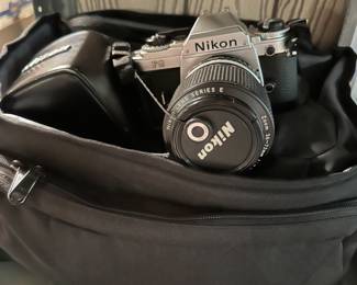 Nikon FG with lenses