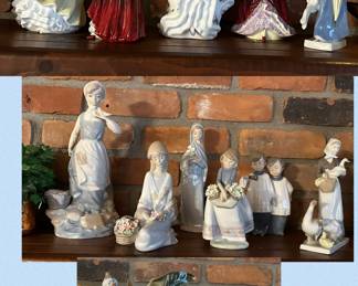 Figurines, Royal Doulton, Shawnee, Lladro, Scheidig