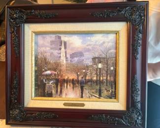 SIGNED Thomas Kincaid painting "BOSTON"