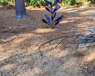 Blue Glass Bottle Tree