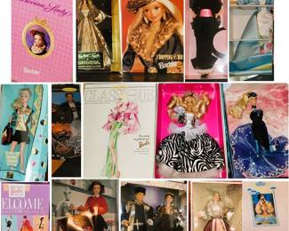 New in Box BARBIE DOLLS including: Coke a Cola, Fashion, Travel and more
