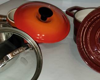 LeCreuset and enamelware cooking pots